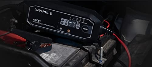 Xparkle ABC01 4.3A 60W Car Battery Charger and Maintainer for 12V Automotive 