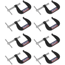 Sealey Junior C-Clamp Set 38mm x 38mm 8pc