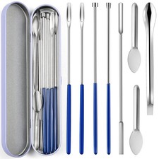 8 Piece, Home & Lab Supplies - Micro Tiny Spoon Spatula, Lab Scoop Filling Tray