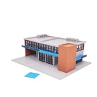 Outland Models Miniatures Modern Style Police Dept Station 1:64 S Scale
