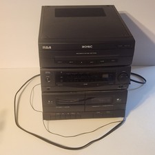 Vintage RCA RP-9315 Shelf Stereo System 3-CD Changer Radio - FOR PARTS / REPAIR