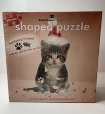 Paper House Productions Shaped Kitten Cat 500-Piece Jigsaw Puzzle 17" x 26.5"