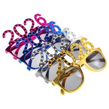 Fun Reusable Plastic Novelty Glasses with Rhinestone for Graduation Celebration