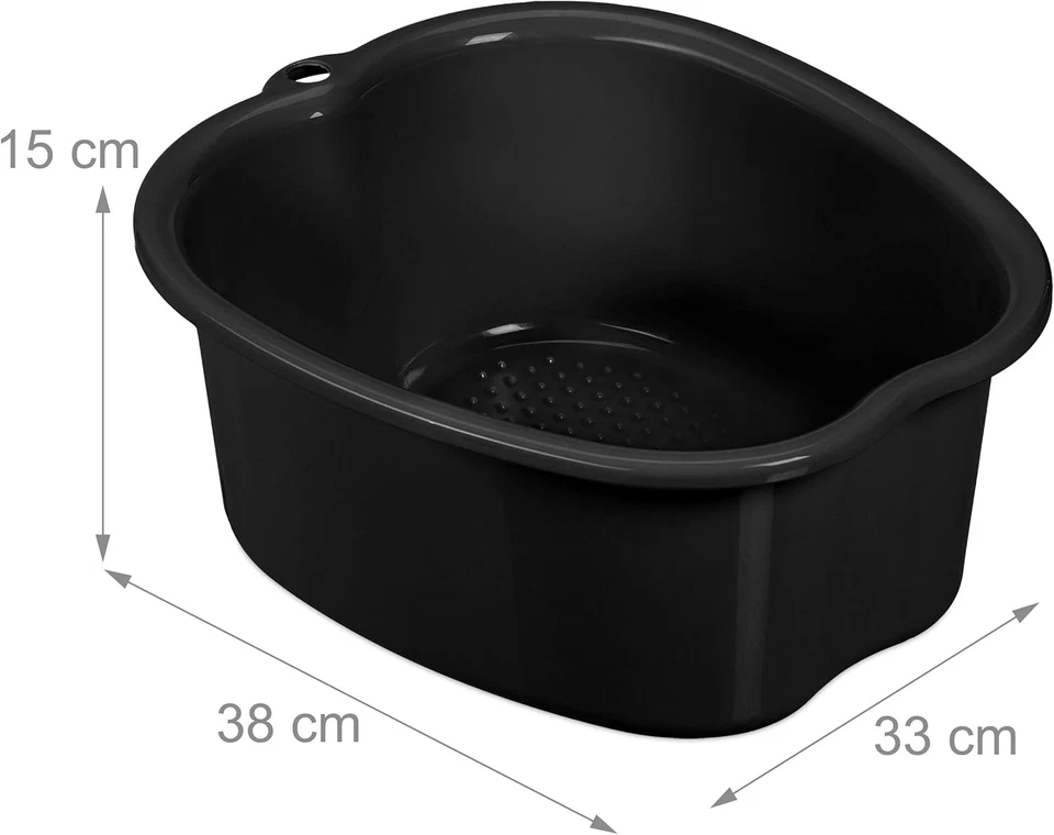 Vaschetta Pedicure, Vasca per Pediluvio, Bacinella Lavapiedi HLP 15X33X38 Cm, Ca - Immagine 4 di 4