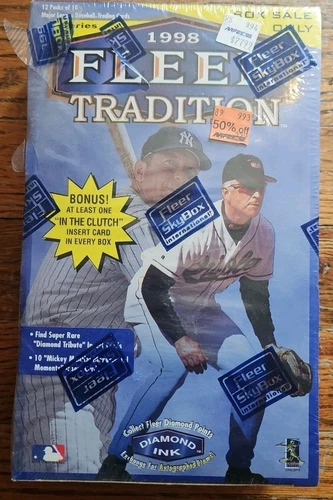 1998 Fleer Tradition Baseball Series 2 Factory Sealed Retail Box - Mantle Insert