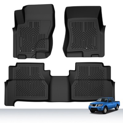 Floor Mats For 2008-2021 2020 Nissan Frontier Crew Cab All Weather TPE Liner Set