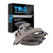 TRQ Rear Parking Brake Shoe Set 13-19 Cadillac ATS 14-19 CTS 16-20 Camaro Corvet