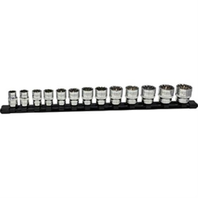 PLATINUM TECH 99813 13pc 3/8'' Dr Metric Spline Socket Set