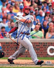 Yonder Alonso Cincinnati Reds Signed 8x10 Photo PSA