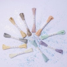 Olympus Sashiko Thread Lame cotton, skein, ca. 40 m