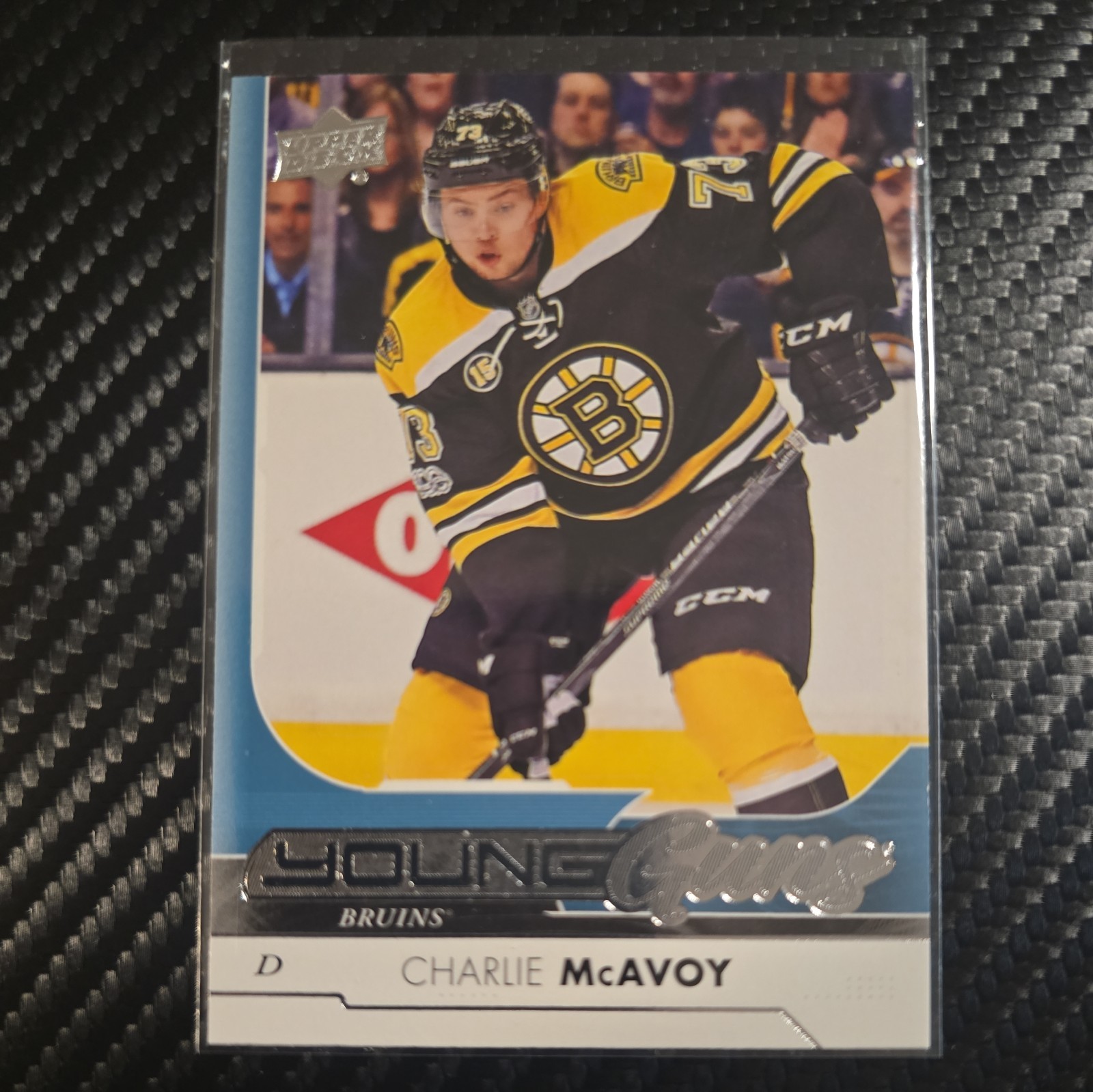 Charlie McAvoy 2017-18 Upper Deck RC Rookie Young Guns #242 Boston Bruins NM+