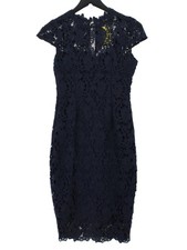 Quiz Bodycon Midi Dress UK8 in Blue