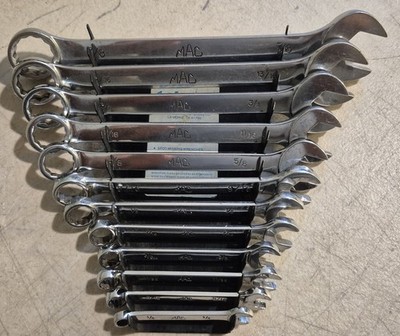 Mac Tools 12 Pc CW Combination Wrench Set CW8-CW28 1/4'' - 7/8'' USA