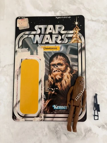 New ListingVintage 1977 Kenner Star Wars Chewbacca HK Complete 12 Back Cardback #38210 HTF