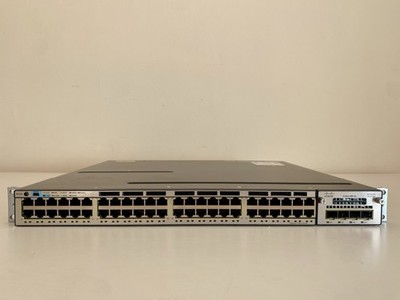 Cisco Catalyst WS-C3750X-48P-S 48 GigE PoE 2 PSU C3KX-PWR-715WAC, C3KX-NM-1G