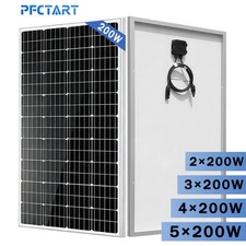 1000W 800W 600W 400W 200W Watt Solar Panel Mono PV Home RV Off Grid Camping US