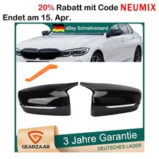 Spiegelkappen zum Austausch Schwarz Glanz für BMW G20 G21 G30 G31 G11 G14 G15