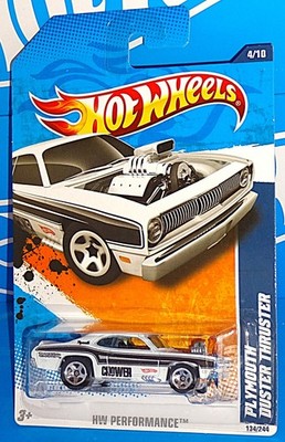 Hot Wheels 2011 HW Performance #134 Plymouth Duster Thruster White w/ 5SPs