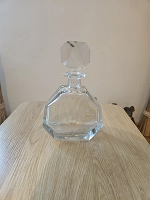 Art Deco Kristall Karaffe Böhmen 30cm Moser Stil Cut Glass Vintage RAR 1920-1930 - Bild 1 von 4