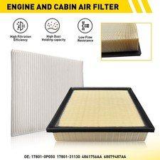 Engine Filter Cabin Air Filter Set Fit Dodge Durango 2011-2022 V6 3.6L V8 5.7L