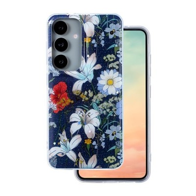Für Samsung Galaxy A37 - Schutz Hülle Muster Case Handy Tasche Blumen Bunt GLOW
