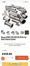 Nissan 350z Cat Back Exhaust System