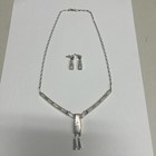 Lucie Zuni Sterling And Opal Inlay Drop Earrings and necklace set — photo 1