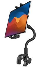 Tablet Holder Clamp 360° Gooseneck Mount for Wheelchair Stroller Bike 4-13"