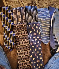 7 Vintage Men's Ties Pattern Vary