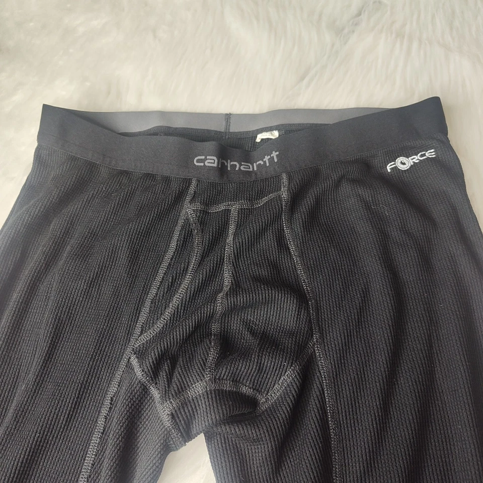 Carhartt Men's XLarge Force Midweight Classic Thermal Base Layer Pants Black EUC - Image 2 of 4