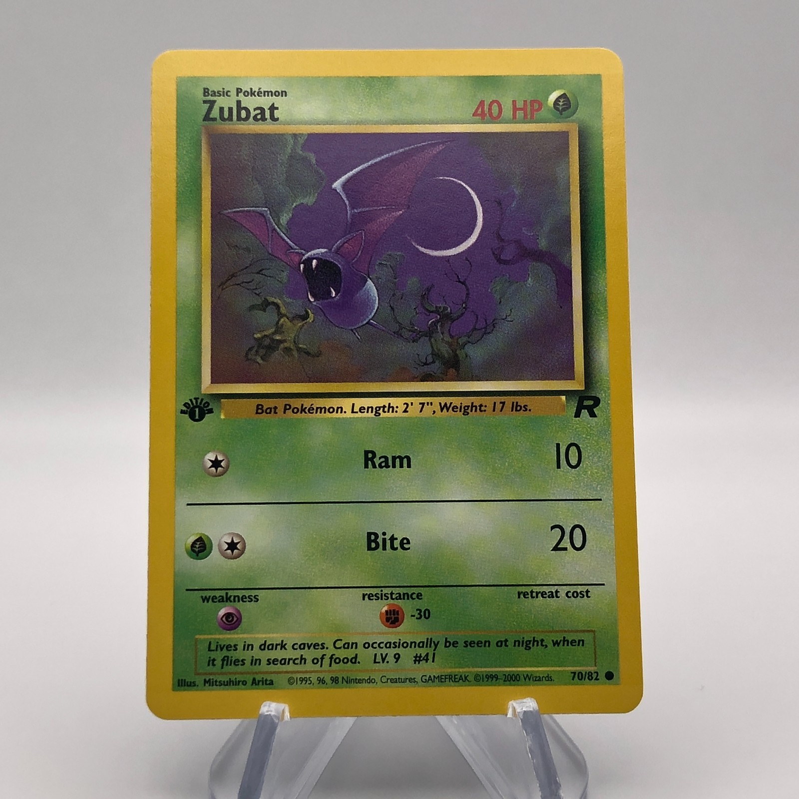 Pokemon 1st Edition Team Rocket (2000) - Zubat 70/82 - Common - NM