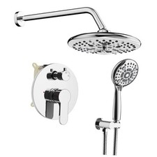 Shower Faucet - Multifunctional High Pressure Shower 10 Inch Polished Chrome