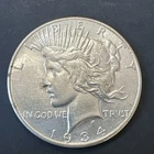 1934 S PEACE SILVER DOLLAR - ONE (1) TOTAL U.S. SILVER COIN - VERY NICE COIN!!