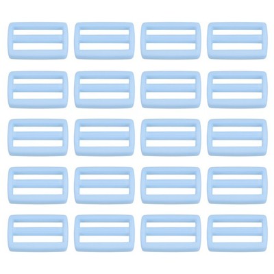 5/8'' Tri-Glide Sliding Buckles, 50pcs Strap Fastening, Lightweight Blue