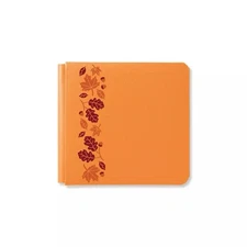 Creative Memories 8 x 8 Orange Falling Leaves Scrapbook Album Cover - No Pages