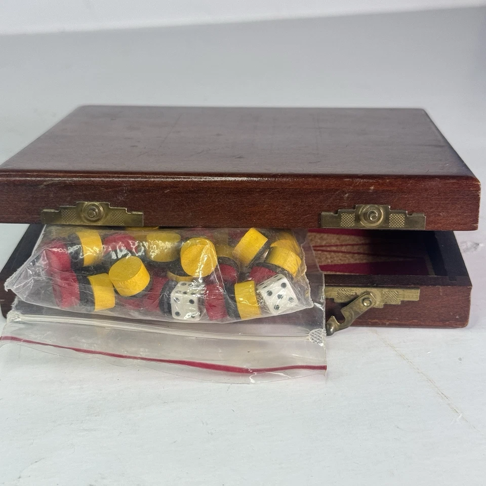 Vintage Drueke Magnetic Backgammon Little Traveler No. 107 - Image 3 of 4