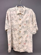 Tommy Bahama Original Fit 100 Silk Tropical Print Short Sleeve Camp Shirt XL