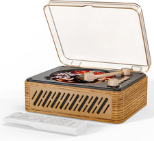 CD Player Music Box with Bluetooth,Nostalgic Retro with Speakers