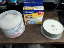 Blank DVD / CD Media Hub Printable = 46 Phillips DVD+R Double Layer + 30 CDR