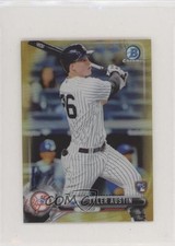 2017 Bowman Chrome Minis Base Rookies Gold Refractor 1/50 Tyler Austin #86 e5r