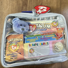 Ty Beanie Babies Platinum Club Kit 1999 Bear Plush with Zip Case