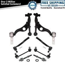 8 Piece Steering & Suspension Kit Control Arms Tie Rods Sway Bar End Links
