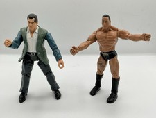 THE ROCK  & MR MCMAHON  WWE FIGURES JAKKS