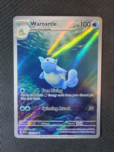 Pokemon TCG Wartortle 171/165 SV Scarlet & Violet 151 Holo Illustration Rare