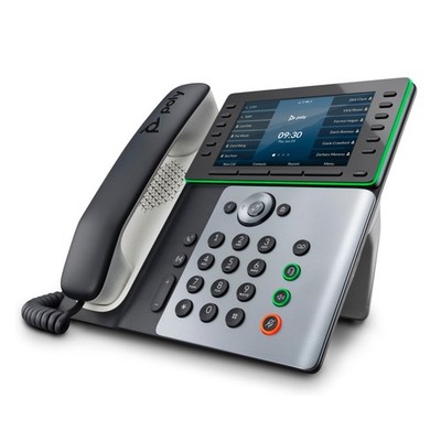 Poly Edge E550 PoE-fähiges IP-Tischtelefon mit integriertem WLAN und Bluetooth