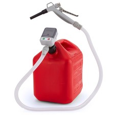 Automatic Fuel Transfer Pump with Nozzle, Long Hose, Fits All Gas Cans