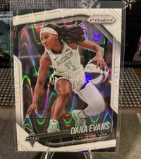 2025 Panini Prizm WNBA - Dana Evans #33 White Seismic Prizm