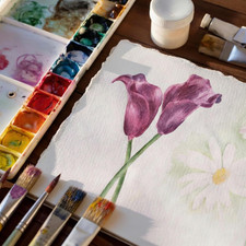 60 Sheets Deckled Edge Watercolor Paper 4x6 Inch Cold Press