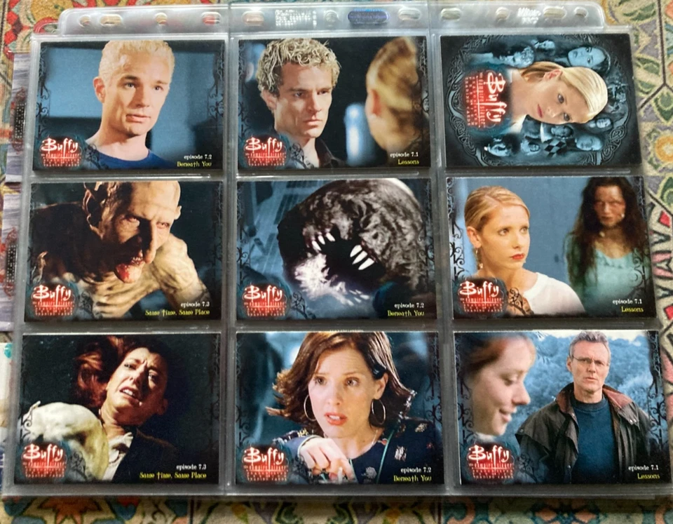 Gran colección de 90 cartas coleccionables Buffy The Vampire Slayer paquete como nuevo Foto 3 de 4