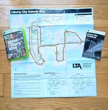 Case, Liberty City Map & Guidebook ONLY Grand Theft Auto 1V (Game NOT Working)